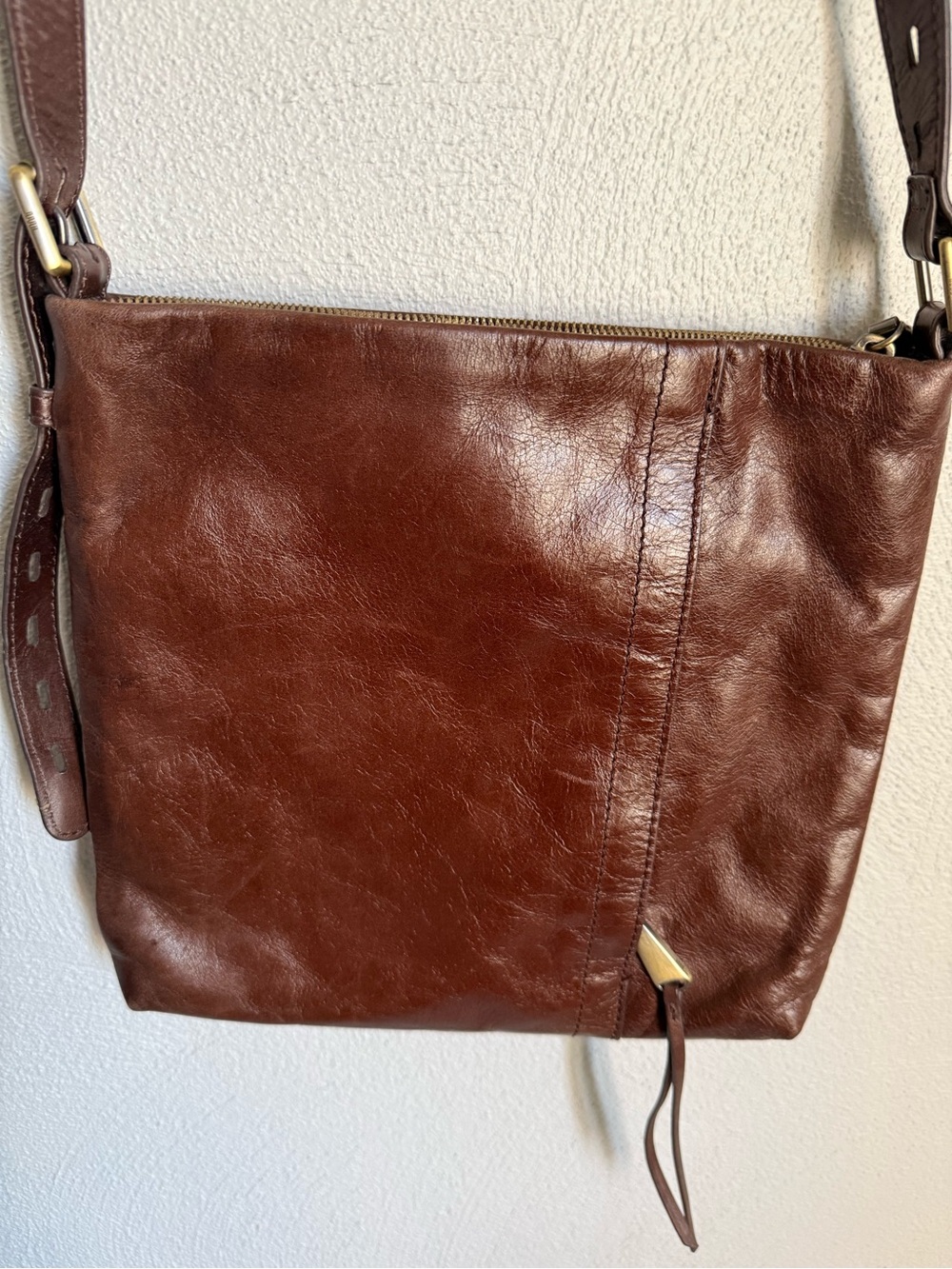 HOBO Rich Brown Leather Shoulder Bag